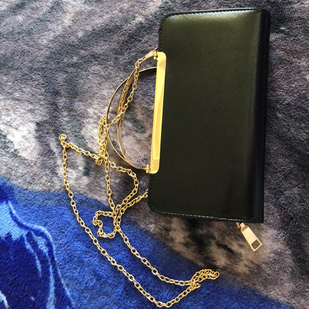 Black Simple Crossbody/Hand Bag